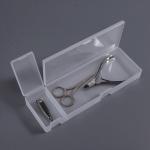 Бокс для хранения мелочей, 2 ячейки, 21?7?2.5 см, белый