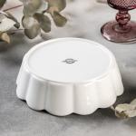 Блюдо для запекания Magistro «Флора», d=18 см, фарфор, белое