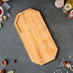 Доска для нарезки и подачи Доброе дерево «Плот», 20?40 см, массив дуба