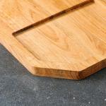 Доска для нарезки и подачи Доброе дерево «Плот», 20?40 см, массив дуба