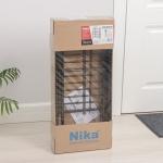 Полка для обуви разборная, 4 яруса, 46?28?70 см, чёрная