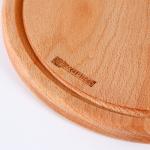 Доска для пиццы с ручкой Adelica, d=25 см, дерево бук