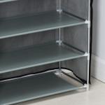 Полка для обуви с чехлом LaDо?m, 5 уровней, 60?30?90 см, серая