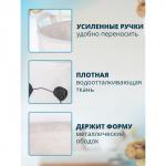 Корзина для белья Доляна «Панда», 30?30?30 см, белая