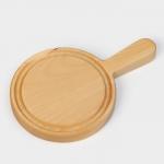 Доска для подачи Adelica «Бургерная», с ручкой, 20?13?1.8 см, дерево берёза