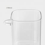 Банка для сыпучих BellaTenero «Эко», 500 мл, 10.5?8.2?10.5 см, с бамбуковой крышкой и ложкой, стекло, прозрачная