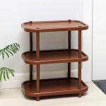 Полка для обуви, 3 яруса, 49.2?30.7?58.2 см, пластик, коричневая