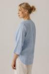 Блуза из льна 21-04 голубой