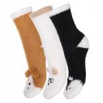 GALANTE Носки новогодние меховые, р.23-25, 93% полиамид, 4% полиэстер, 3% спандекс,  разноцветные