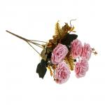 LADECOR Букет искусственных цветов, розы, 30 см, пластик, ткань, проволока, 4 цвета