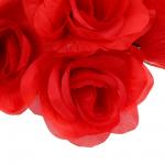 LADECOR Букет искусственных цветов розы, 34 см, ткань, пластик, железная проволока