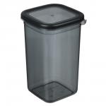 Ёмкость для сыпучих продуктов 1,4л 110х105х185, пластик, графит