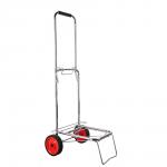 Тележка для сумок тм VETTA, грузоподъемность 40кг, 95х35х46см, колеса d14см, металл, хром