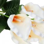 LADECOR Цветок искусственный каллы, 60 см, ткань, EVA, пластик, железная проволока