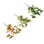 LADECOR Ветка оливы искусственная, 43 см, пластик, ткань, проволока, 3 вида