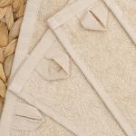 Комплект махровых салфеток для уборки 5 шт. (30х30), 100% хлопок, 380 гр./кв.м., 'Светло-бежевый'