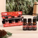 Набор эфирных масел «Достатка и благополучия!», в подарочной коробке, пихта, эвкалипт, сосна, 3 шт. по 10 мл