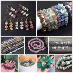 Аквамарин минерал природной формы 10*15мм, 40см, 25 бусин