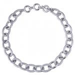 Колье (покрытие палладий) 50см