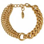 Браслет (покрытие античное золото) 19-22см