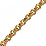 Браслет (звено 9мм; покрытие античное золото) 19см