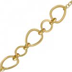 Браслет (покрытие матовое золото) 18-21см