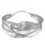 Браслет Дюна (покрытие матовый родий)