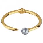 Браслет Гвоздь (Майорка серо-голубая 12мм; покрытие золото)