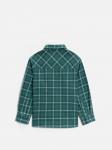 Сорочка верхняя детская для мальчиков Larsen зеленая клетка