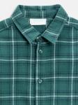 Сорочка верхняя детская для мальчиков Larsen зеленая клетка