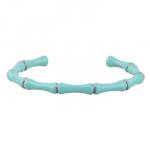 Браслет Бамбук (эмаль морская свежесть; покрытие родий)