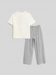 Набор для девочек ((1)футболка и (2)брюки) Cinnamon белый