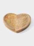 Блюдо в форме сердца «Пряник», 20.5?20?2.3 см, дерево манго
