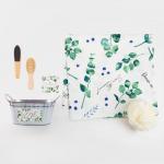 Набор подарочный «Этель» Eucaliptys, 5 предметов, полотенце, мочалка, расчёска