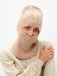 Балаклава женская MINAKU, размер one size 52-58, цвет кофейный