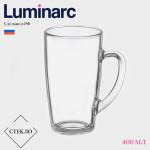 Кружка Luminarc «С добрым утром», 400 мл, стекло, прозрачная