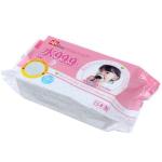 IPLUS Влажные салфетки 99,9% WATER детские для рук, лица, игрушек, сосок, бутылочек, поильников с гиалуроновой кислотой и экстрактом зеленого чая, 80 шт. мягкая упаковка