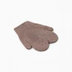Варежки детские MINAKU, коричневые, 18 см