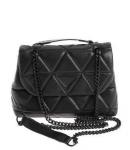 TC092-01 Сумка женская, иск.кожа/текстиль, чёрный