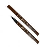LUXSHOW Стойкая УЛЬТРАТОНКАЯ ПОДВОДКА-ФЛОМАСТЕР для глаз Темный шоколад