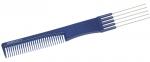 DBS6506 Расческа 19,0 см Dewal Beauty для начеса с металлическими зубцами, синяя
