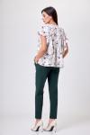 Блуза ANELLI 1063 молочный с цветами