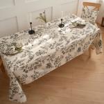 Скатерть 145х145, саржа, 100% хлопок, 'Гарден графит ВБ'