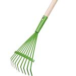 Грабли веерные металлические Фантастика 70см с деревянным черенком