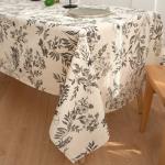 Скатерть 145х220, саржа, 100% хлопок, 'Гарден графит ВБ'