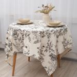 Скатерть 145х220, саржа, 100% хлопок, 'Гарден графит ВБ'