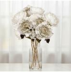 Букет Пионов 9шт FLOWERS GLAMOUR 60см белые