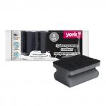 Губка для посуды YORK Профильные графит 5шт (уп.45) (031060)