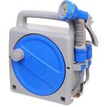 Катушка со шлангом и адаптерами Grower1/2 10м серо-синяя AM5035