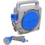 Катушка со шлангом и адаптерами Grower1/2 10м серо-синяя AM5035